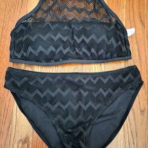 Black sexy mesh bikini